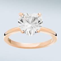 Rose gold engagement ring Auckland